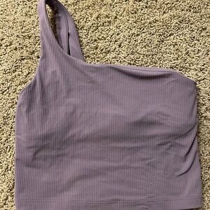 Lululemon Ribbed Nulu Asymmetrical Yoga Tank Top